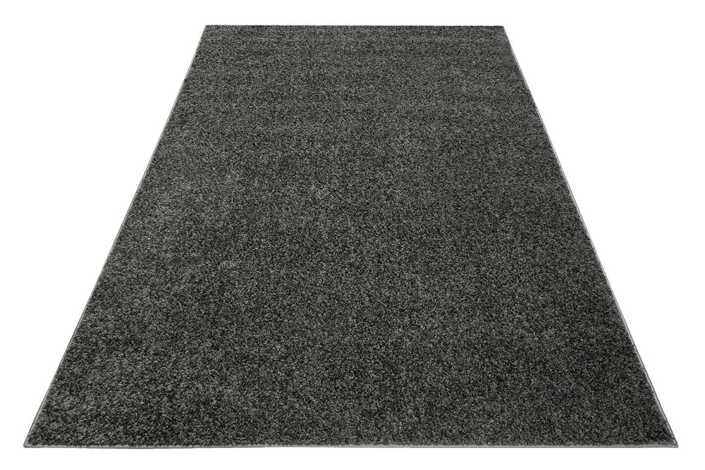 #Whisper Shag Teppich anthrazit grau Hochflor rechteckig
