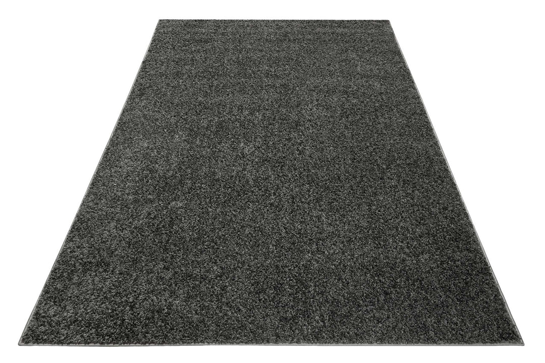 #Whisper Shag Teppich anthrazit grau Hochflor rechteckig