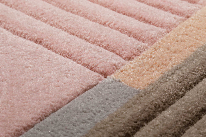 XAZ Teppich beige Kurzflor rechteckig