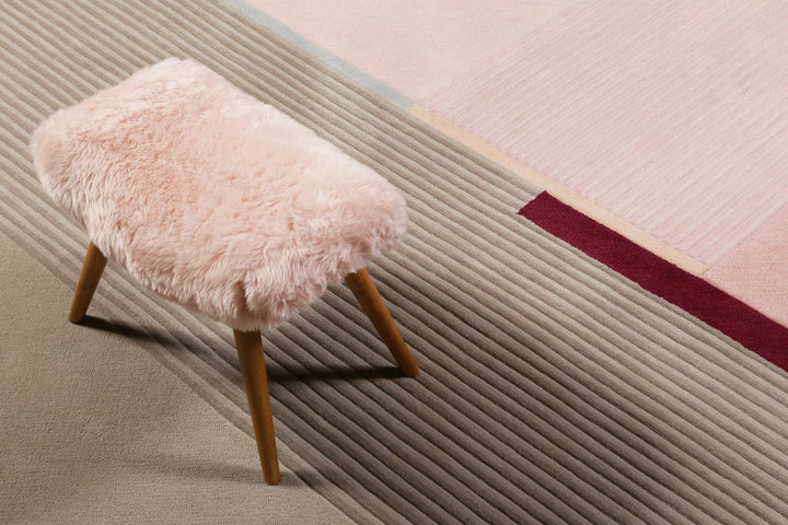XAZ Teppich beige Kurzflor rechteckig