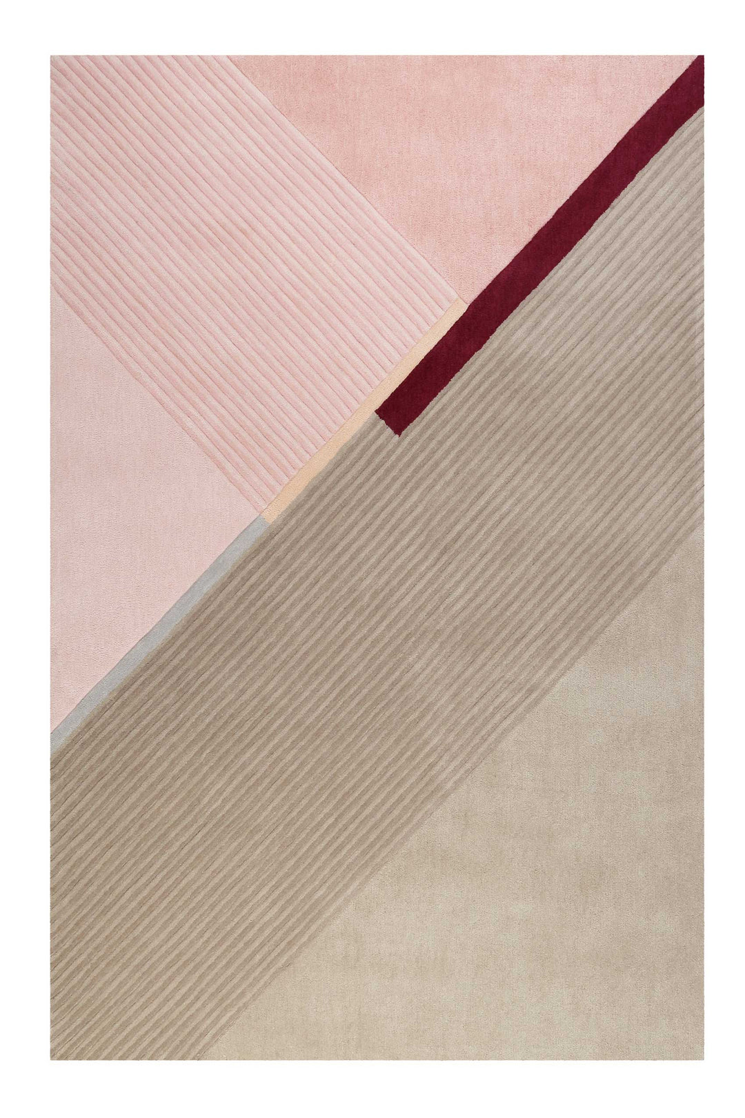 XAZ Teppich beige Kurzflor rechteckig