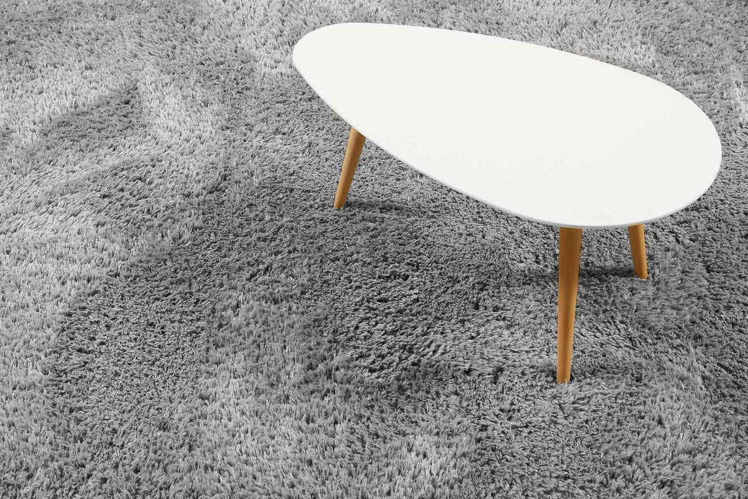 Yogi Teppich silber Hochflor rechteckig