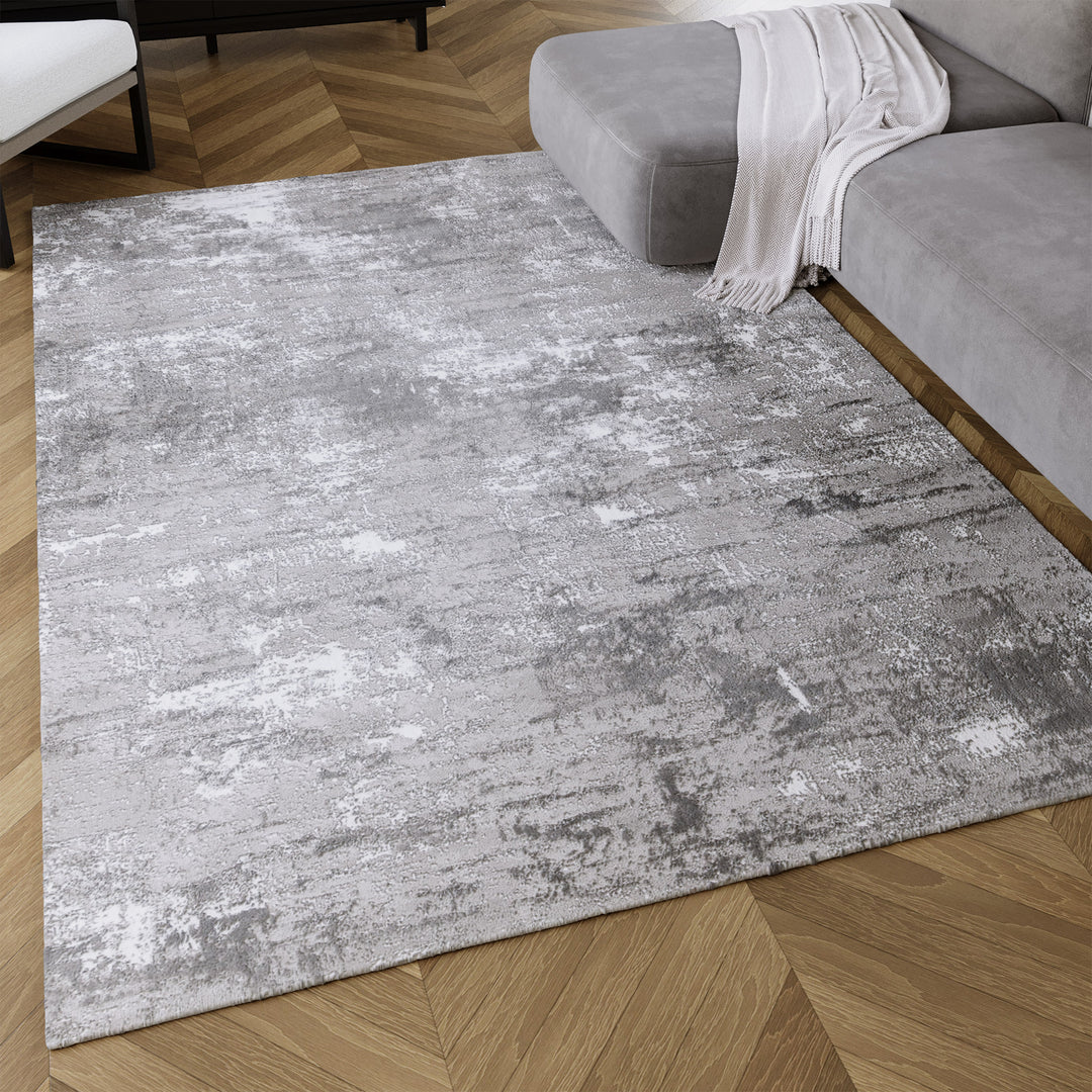Feel Vintage Teppich grau Kurzflor rechteckig