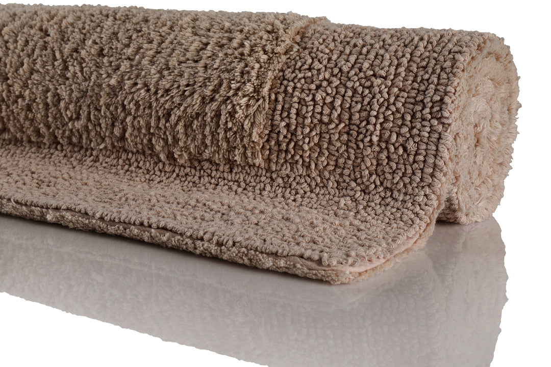 Finn Badteppich beige Kurzflor rechteckig