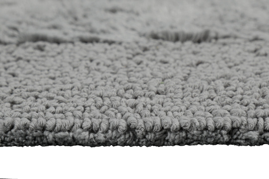 Finn Badteppich grau Kurzflor rechteckig