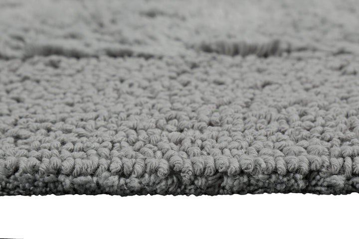 Finn Badteppich grau Kurzflor rechteckig