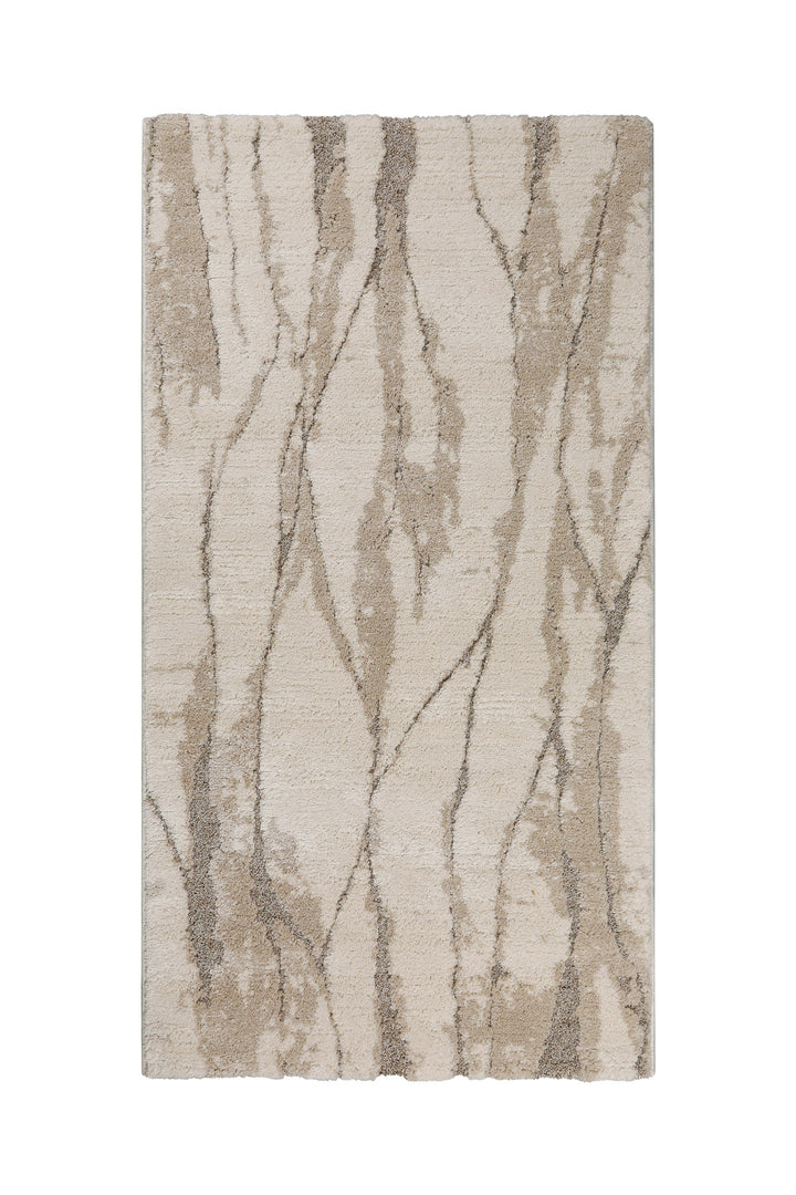 Fynn Teppich creme beige Kurzflor rechteckig