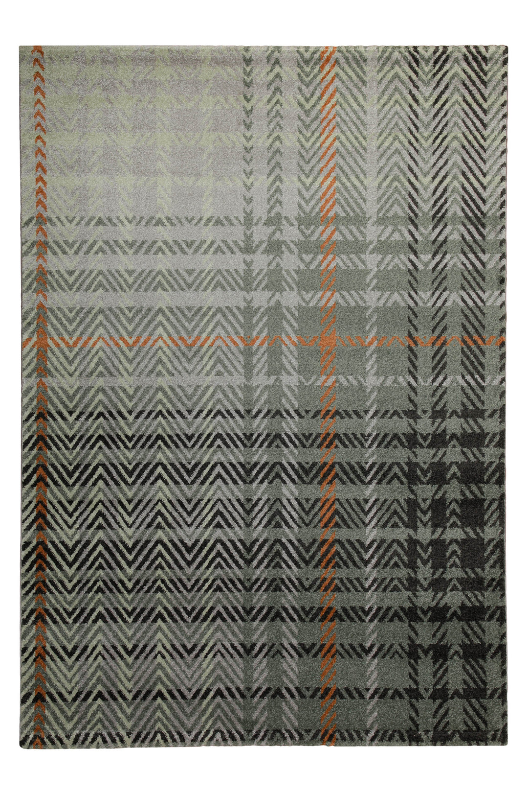 160x230 cm Teppich Wohnzimmer Graugrün
