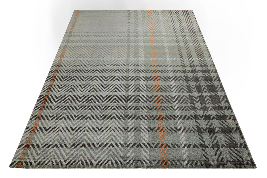 160x230 cm Teppich Wohnzimmer Graugrün