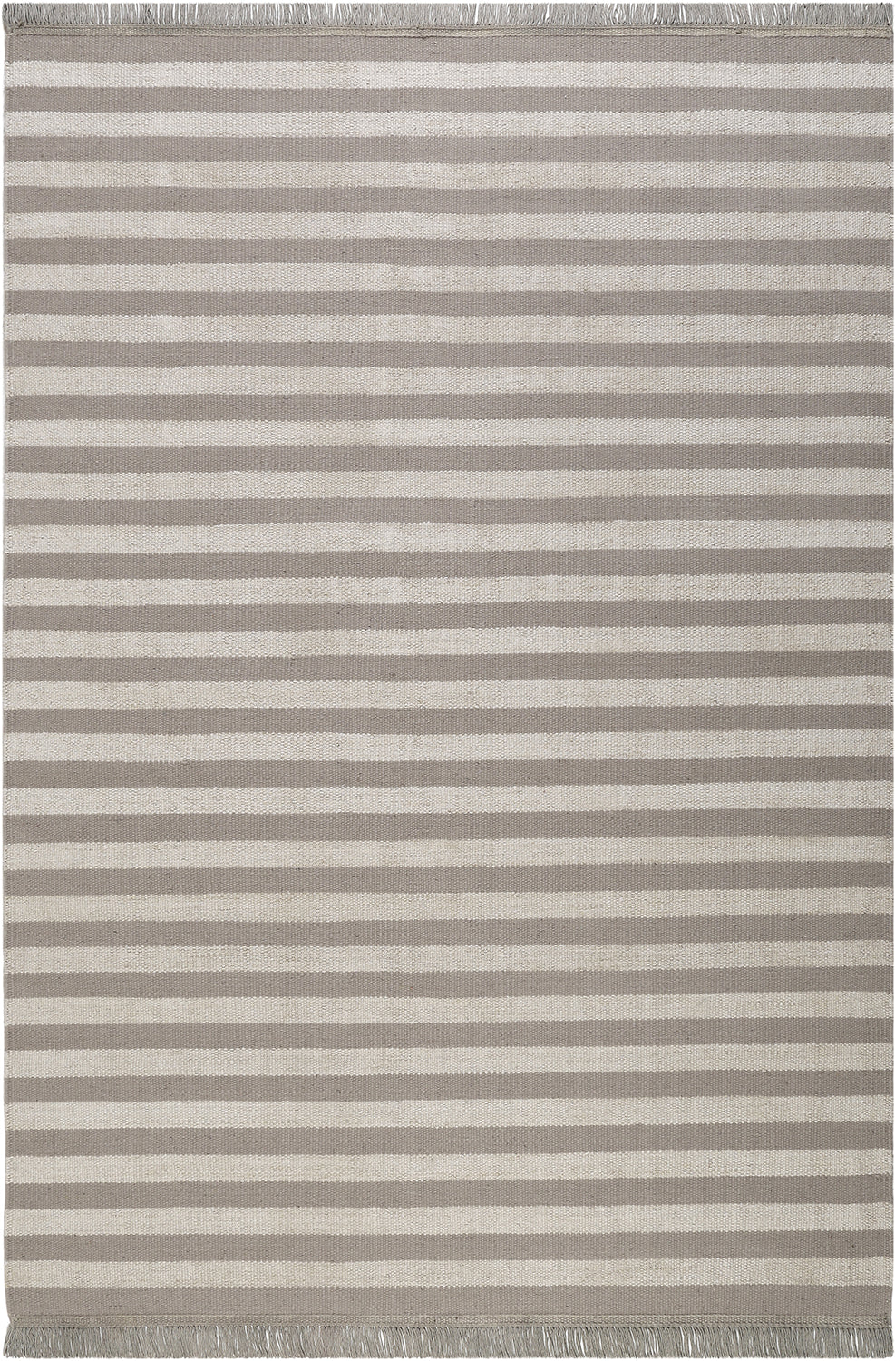 Noble Stripes Teppich natur Kurzflor rechteckig