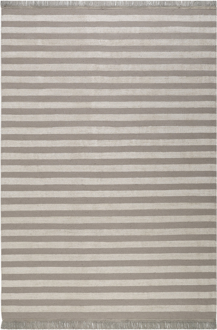 Noble Stripes Teppich natur Kurzflor rechteckig
