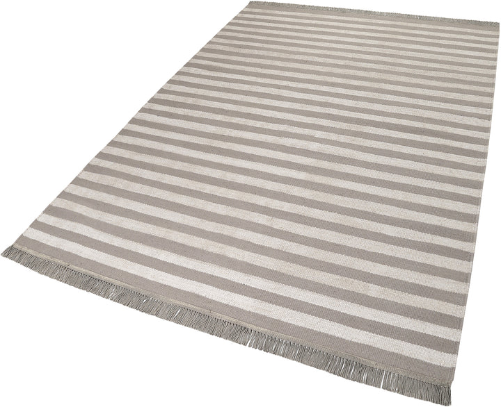 Noble Stripes Teppich natur Kurzflor rechteckig