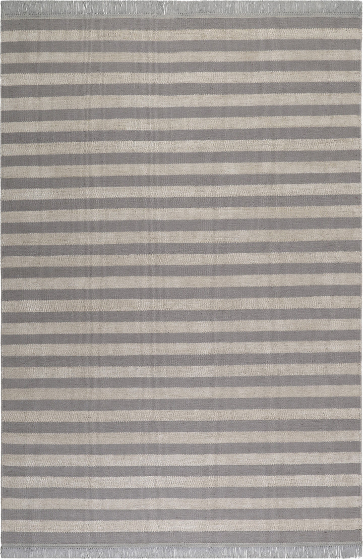 Noble Stripes Teppich natur Kurzflor rechteckig