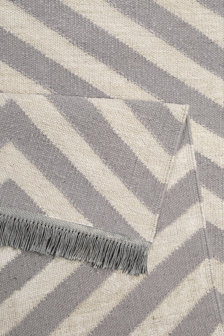Edgy Corners Teppich natur Kurzflor rechteckig