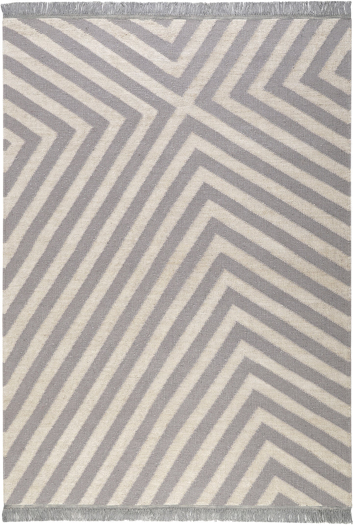 Edgy Corners Teppich natur Kurzflor rechteckig