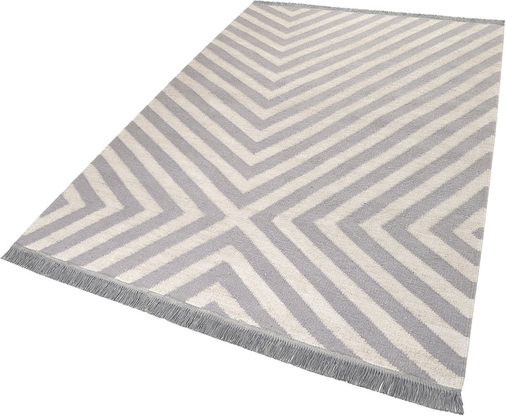 Edgy Corners Teppich natur Kurzflor rechteckig