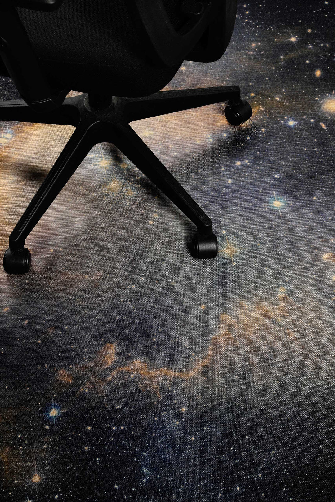 Galactic Glow Teppich schwarz Kurzflor rechteckig