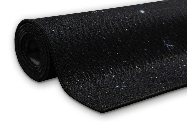 Galactic Glow Teppich schwarz Kurzflor rechteckig