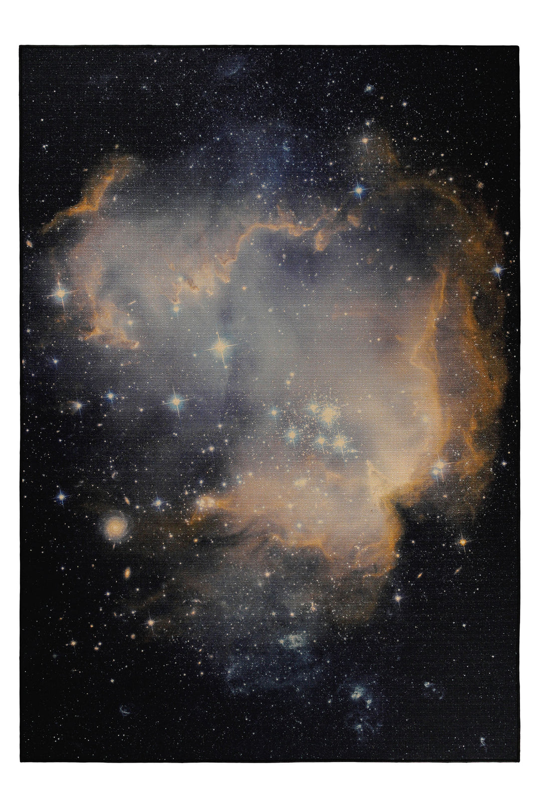 Galactic Glow Teppich schwarz Kurzflor rechteckig