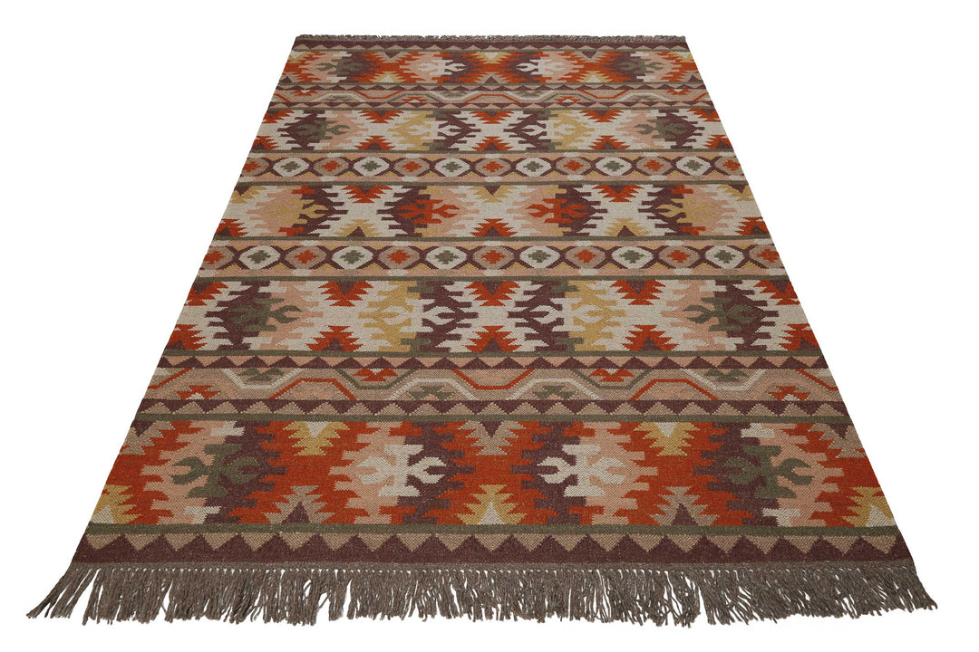 Balou Teppich rost braun Kurzflor rechteckig