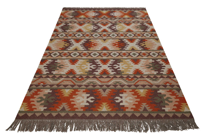 Balou Teppich rost braun Kurzflor rechteckig