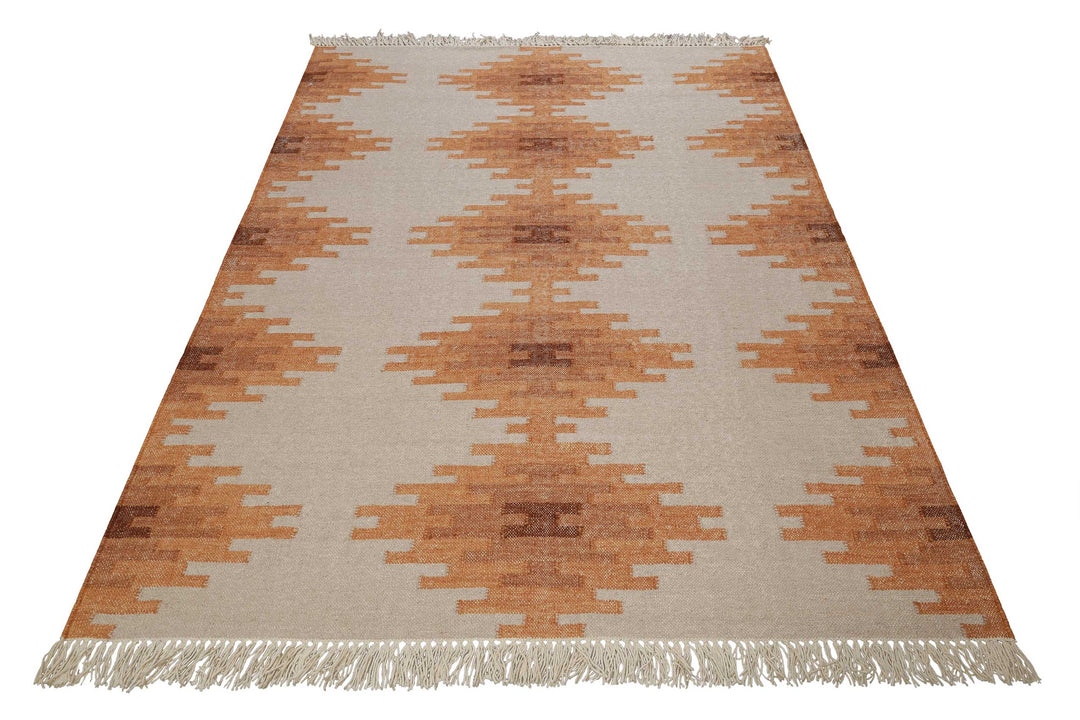 Belle Teppich orange Kurzflor rechteckig