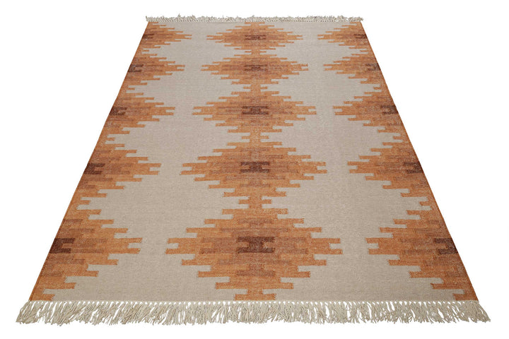 Belle Teppich orange Kurzflor rechteckig