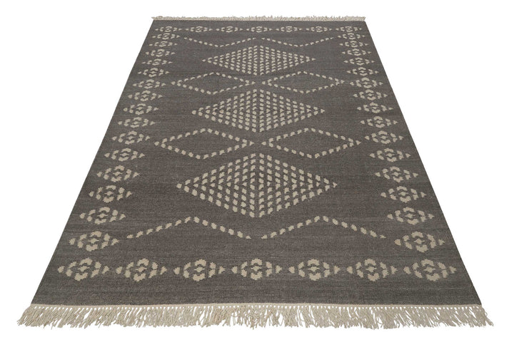 Belmont Teppich dunkelgrau Kurzflor rechteckig