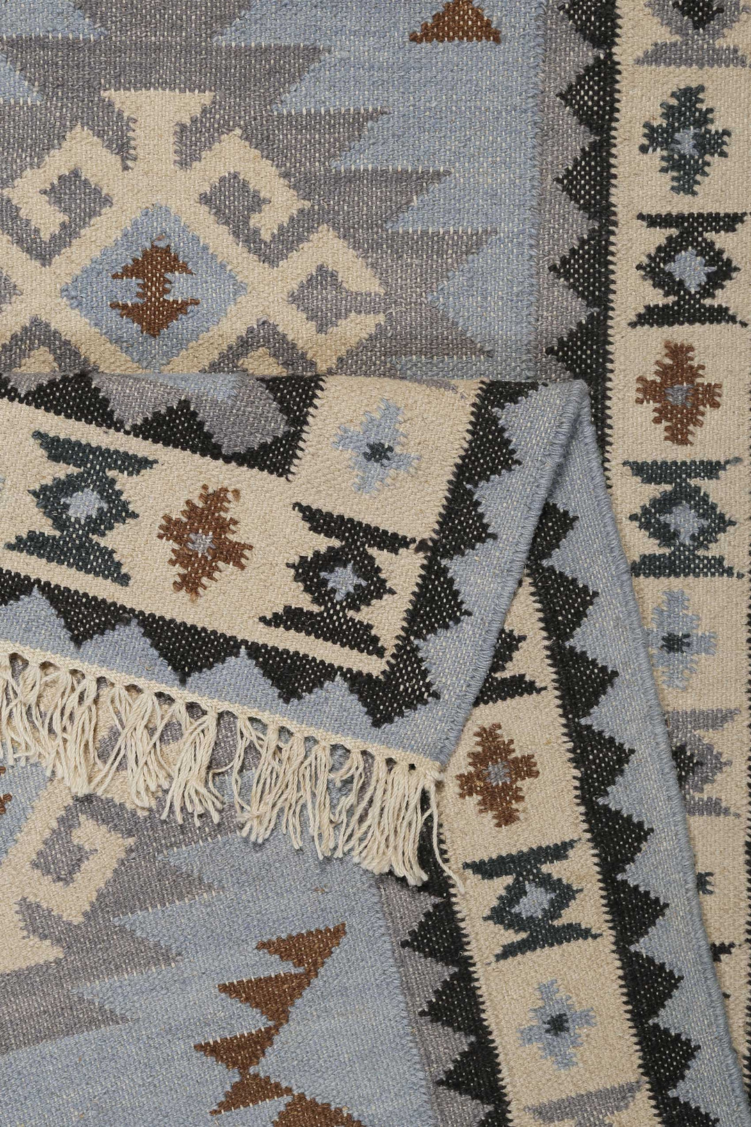 Blancard Teppich hellblau Kurzflor rechteckig