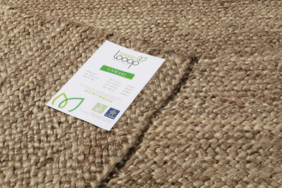 Nachhaltiger Teppich Natur Braun aus Jute » Camari « Green Looop