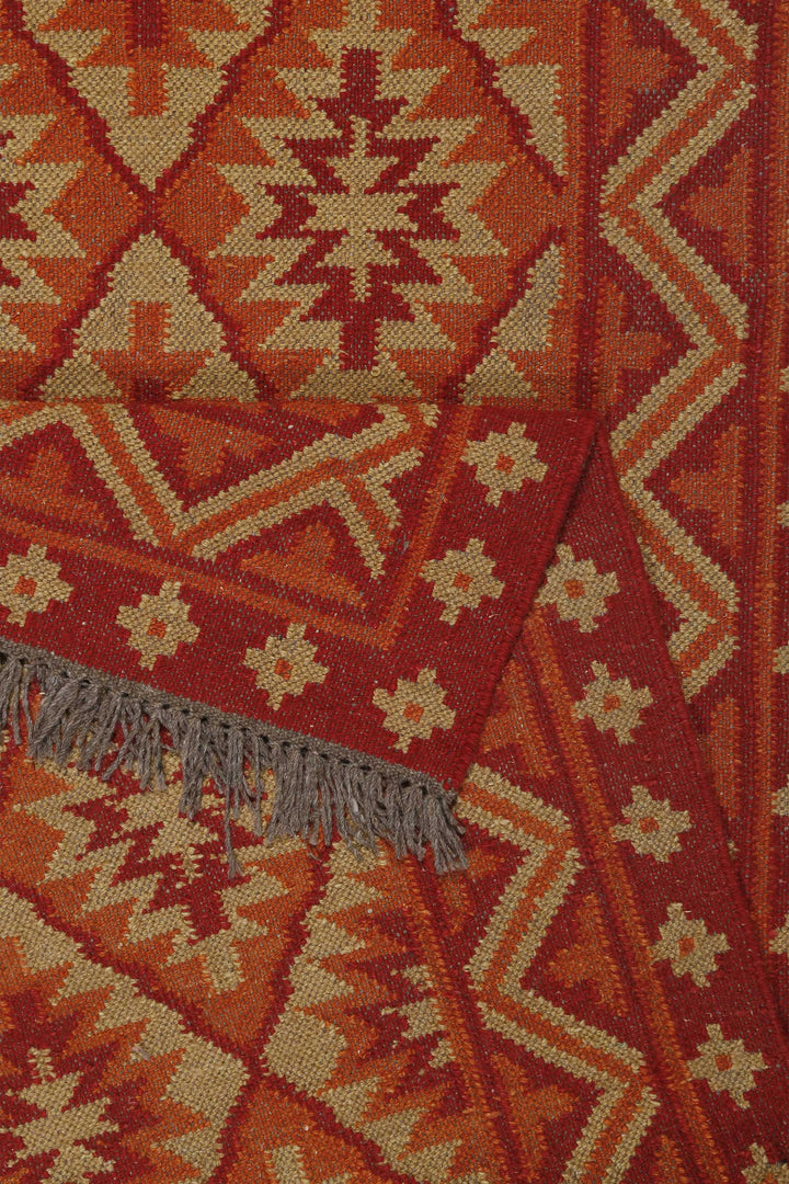 Clare Teppich rost rot Kurzflor rechteckig