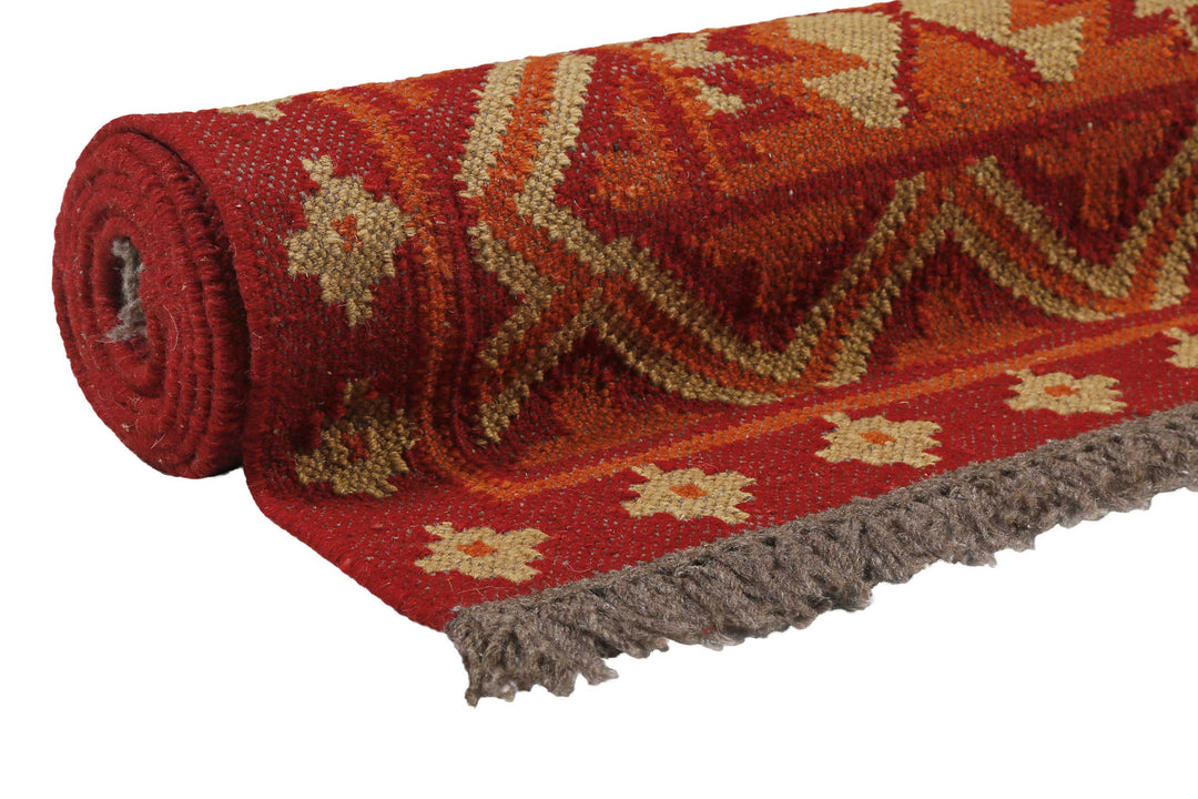 Clare Teppich rost rot Kurzflor rechteckig