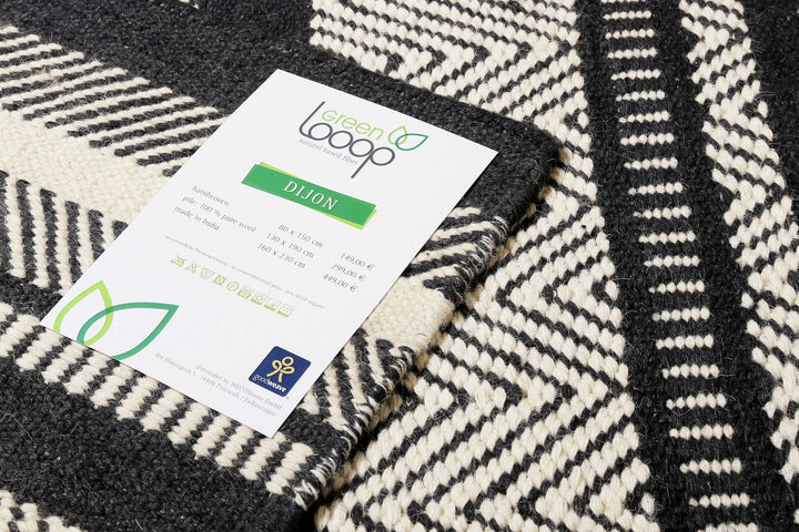 Dijon Teppich grau Kurzflor rechteckig