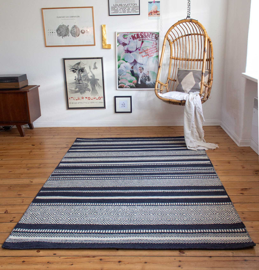 Dijon Teppich grau Kurzflor rechteckig