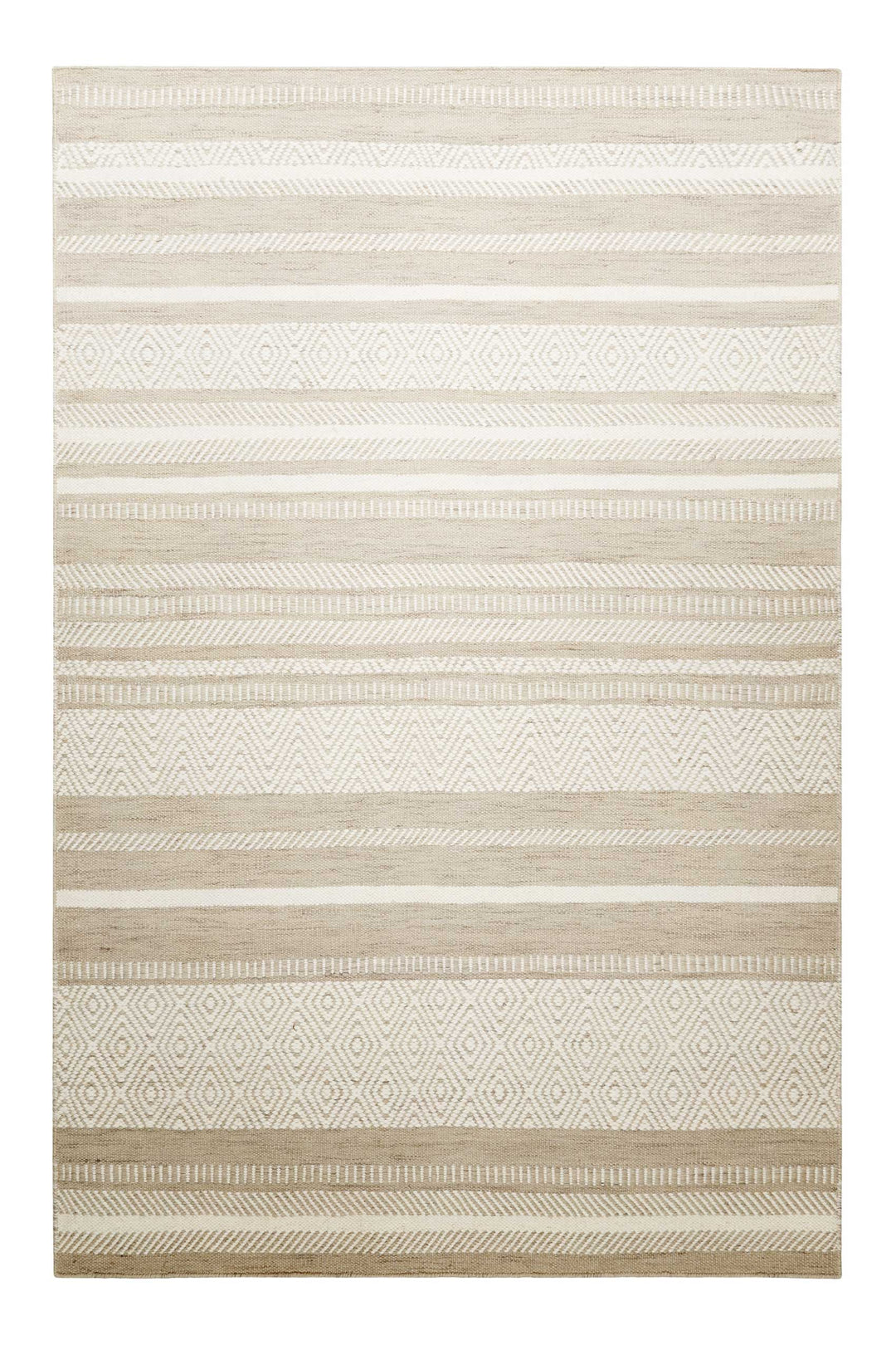 Dijon Teppich sand / taupe Kurzflor rechteckig