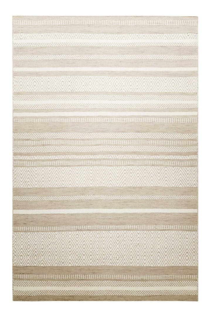 Dijon Teppich sand / taupe Kurzflor rechteckig