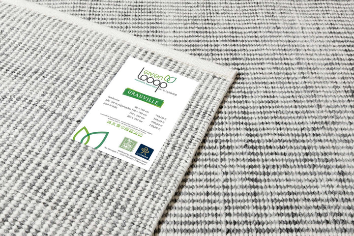 Granville Teppich grau Kurzflor rechteckig