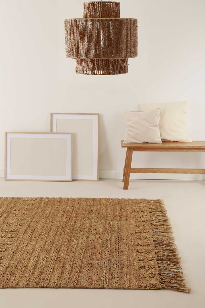 Marseille Teppich braun Kurzflor rechteckig