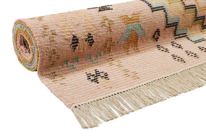 Mayenne Teppich rosa Kurzflor rechteckig