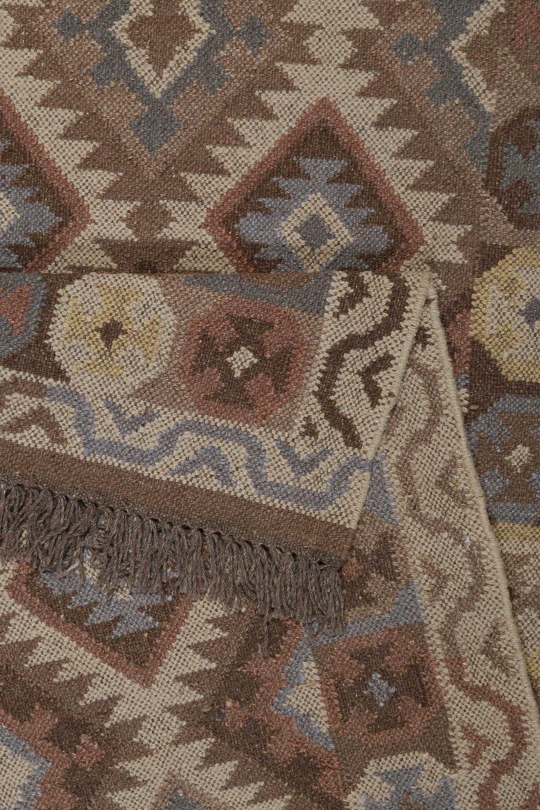 Migny Teppich hellbraun Kurzflor rechteckig