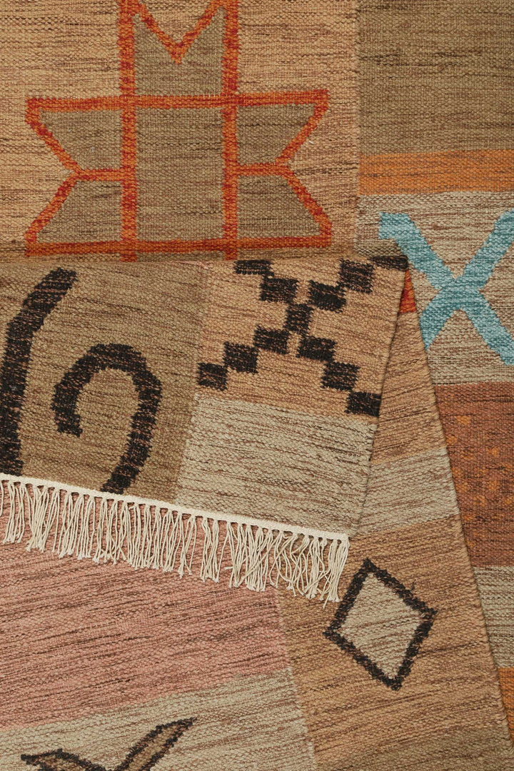 Monmartre Teppich braun Kurzflor rechteckig