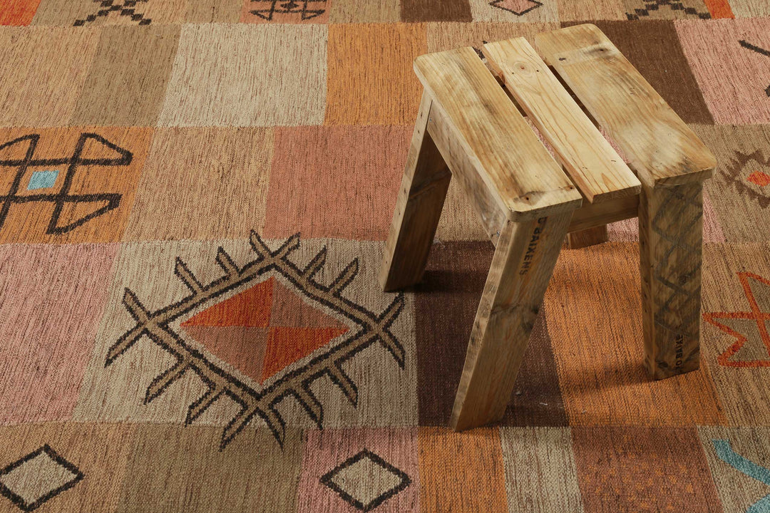 Monmartre Teppich braun Kurzflor rechteckig