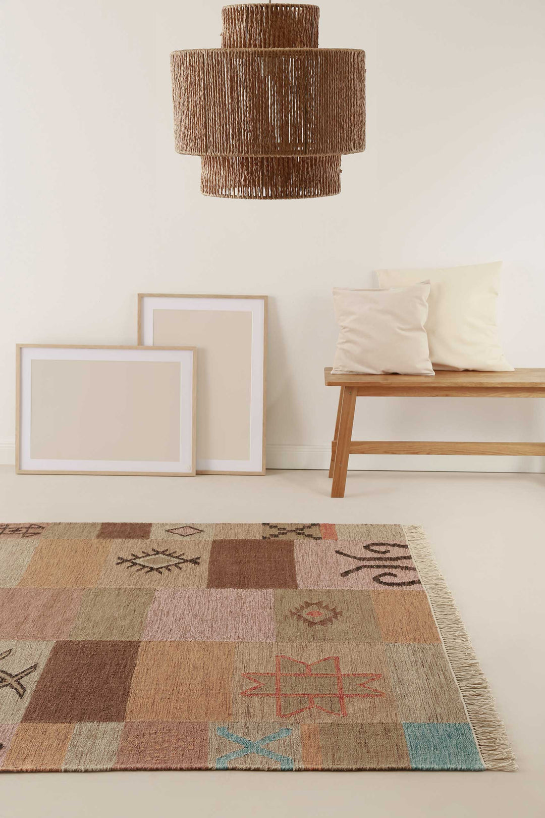 Monmartre Teppich braun Kurzflor rechteckig