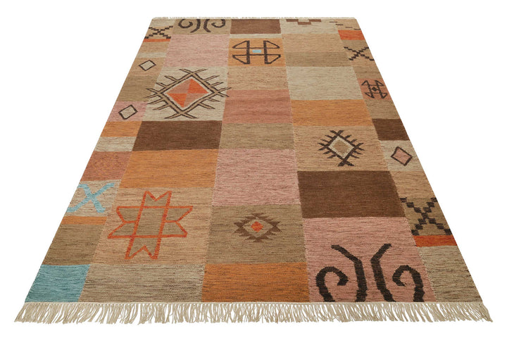 Monmartre Teppich braun Kurzflor rechteckig