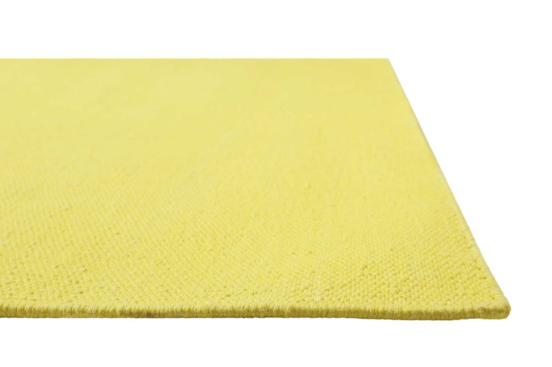 Kelim Teppich Gelb aus Baumwolle » Nizza « Green Looop