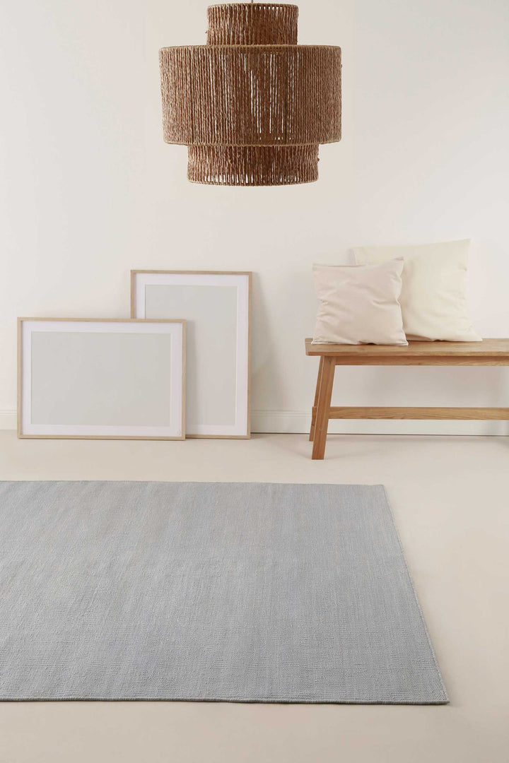 Nizza Teppich grau Kurzflor rechteckig