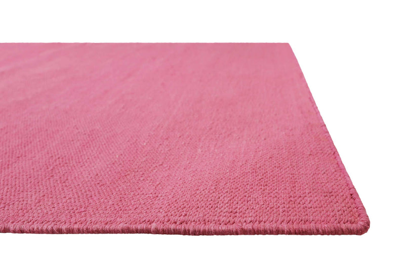 Kelim Teppich Pink aus Baumwolle » Nizza « Green Looop