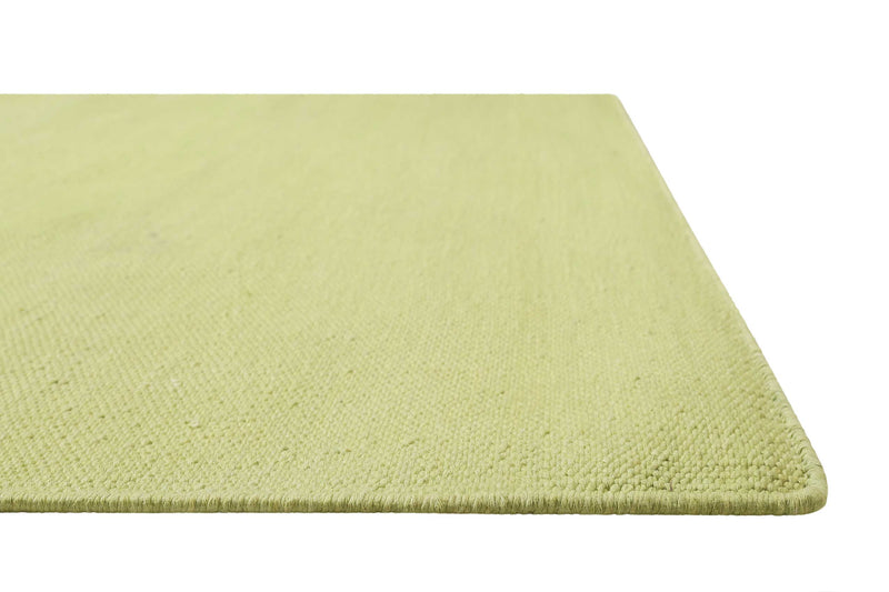 Kelim Teppich Grün aus Baumwolle » Nizza « Green Looop