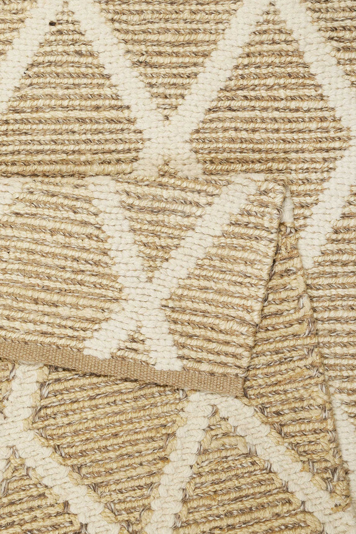 Novella Teppich natur beige Kurzflor rechteckig