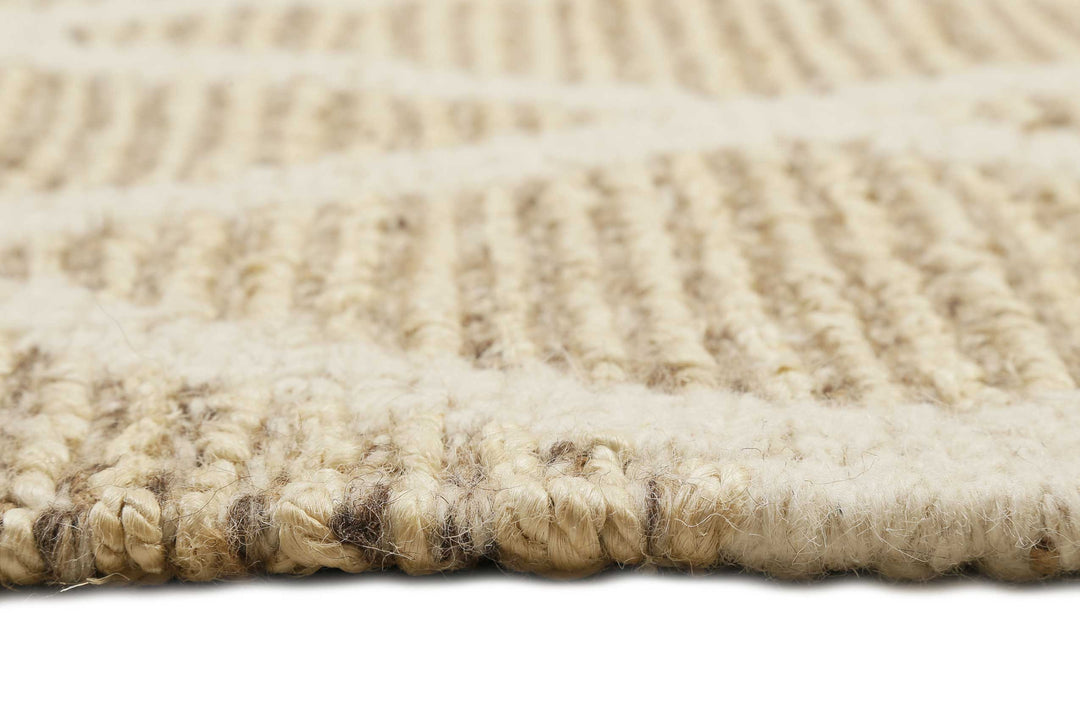 Novella Teppich natur beige Kurzflor rechteckig